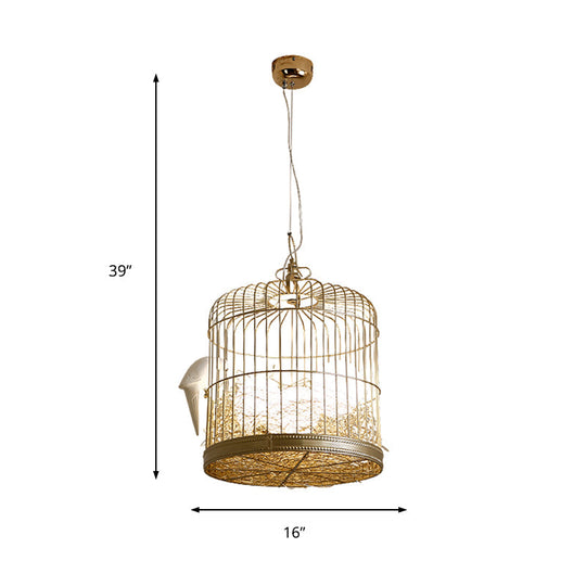 Rustic Matte White Glass Chandelier: Elegant Egg Shaped Hanging Light Fixture with Birdcage Design - 3 Lights