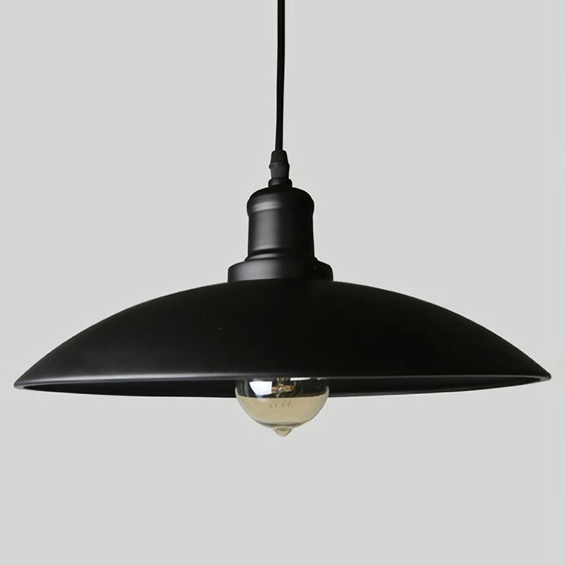 Suspension en métal antique avec couvercle de casserole - Idéal pour les restaurants - Luminaire suspendu à 1 lampe