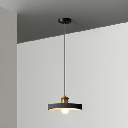 Minimalist Geometric Pendant Light - Single Resin-Cement Dining Room Suspension Fixture