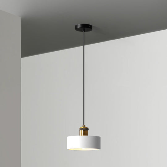 Minimalist Geometric Pendant Light - Single Resin-Cement Dining Room Suspension Fixture