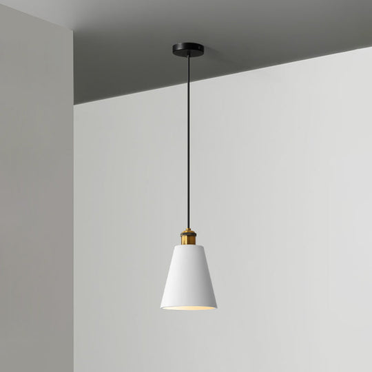 Minimalist Geometric Pendant Light - Single Resin-Cement Dining Room Suspension Fixture