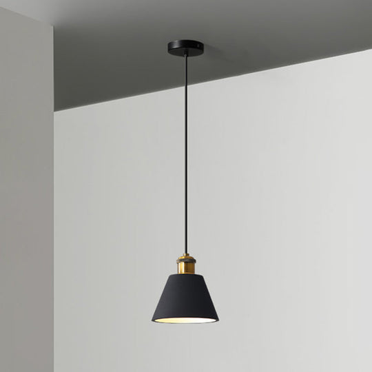 Minimalist Geometric Pendant Light - Single Resin-Cement Dining Room Suspension Fixture