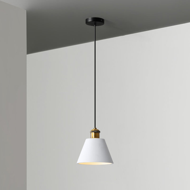 Minimalist Geometric Pendant Light - Single Resin-Cement Dining Room Suspension Fixture