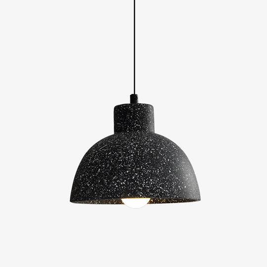 Suspension géométrique en terrazzo pour salle à manger - Suspension minimaliste à 1 lampe