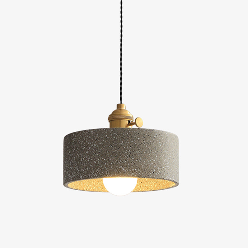 Suspension géométrique en terrazzo pour salle à manger - Suspension minimaliste à 1 lampe