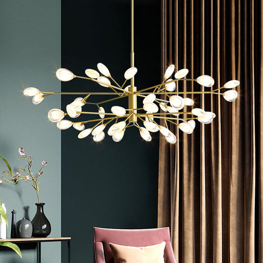 Plafonnier LED moderne Sputnik Firefly - Lustre en acrylique pour salon