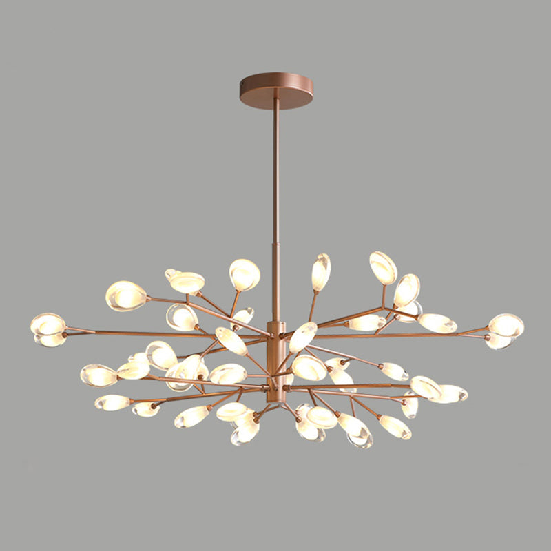 Plafonnier LED moderne Sputnik Firefly - Lustre en acrylique pour salon