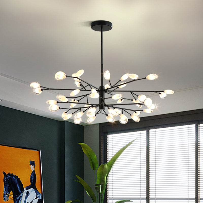 Plafonnier LED moderne Sputnik Firefly - Lustre en acrylique pour salon