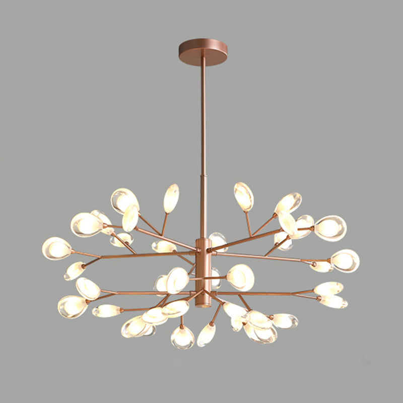 Plafonnier LED moderne Sputnik Firefly - Lustre en acrylique pour salon