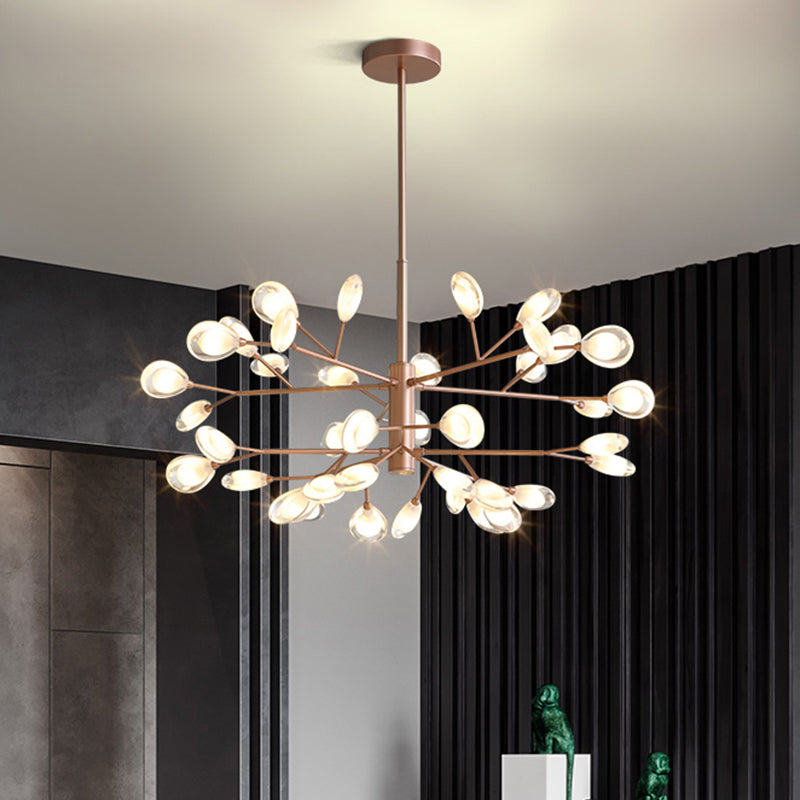 Plafonnier LED moderne Sputnik Firefly - Lustre en acrylique pour salon