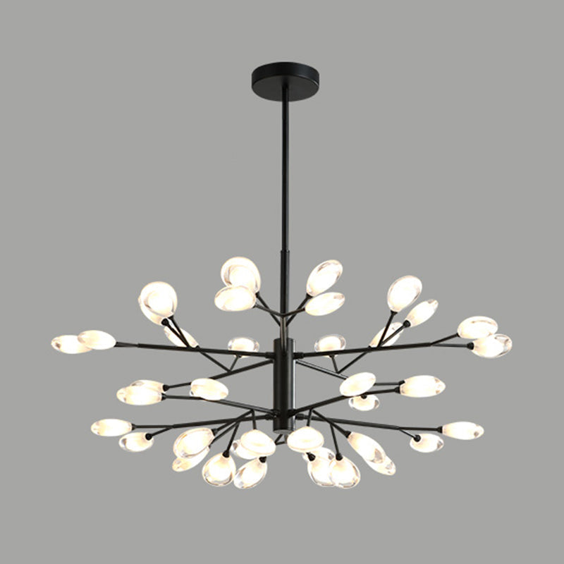 Plafonnier LED moderne Sputnik Firefly - Lustre en acrylique pour salon