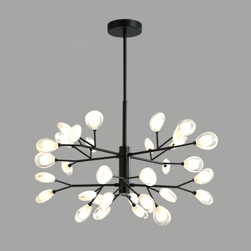 Plafonnier LED moderne Sputnik Firefly - Lustre en acrylique pour salon
