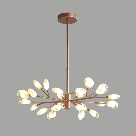 Plafonnier LED moderne Sputnik Firefly - Lustre en acrylique pour salon