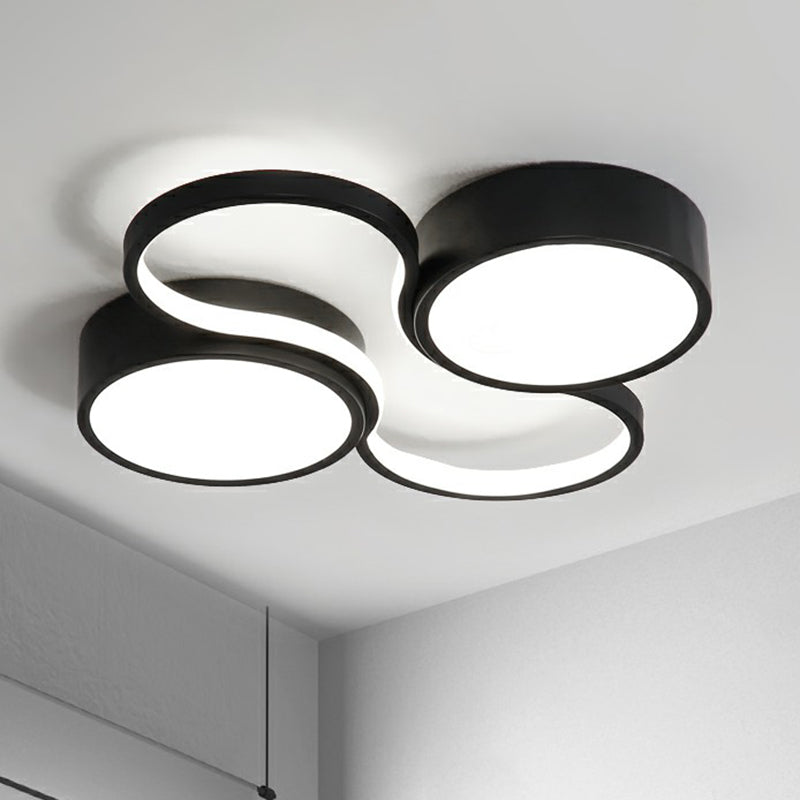 Sleek Study Room LED Flush Mount Ceiling Light- Acrylic Simplified