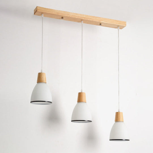 Contemporary White Glass Hanging Light with 3 Heads - Perfect for Dining Room Ceiling Lighting