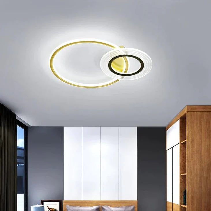 Plafonnier LED moderne et simple pour salon, pièce chaleureuse