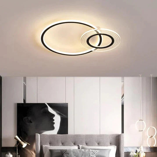 Plafonnier LED moderne et simple pour salon, pièce chaleureuse