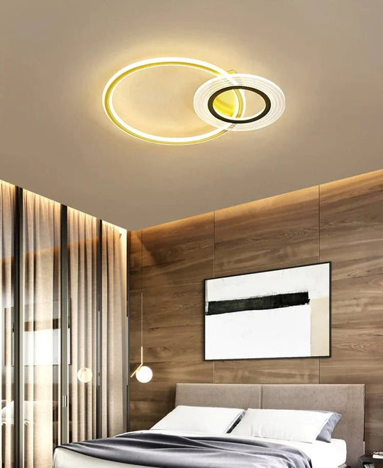 Plafonnier LED moderne et simple pour salon, pièce chaleureuse
