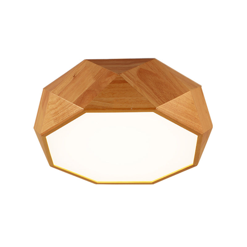 Faceted Octagonal Led Ceiling Light - Nordic Design For Living Room