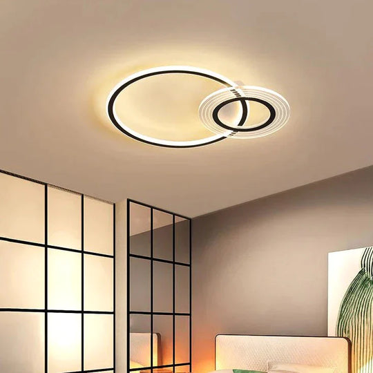 Plafonnier LED moderne et simple pour salon, pièce chaleureuse