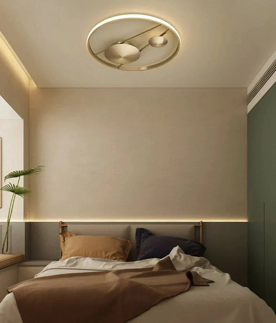 Plafonnier en cuivre de luxe nordique pour chambre à coucher et salon