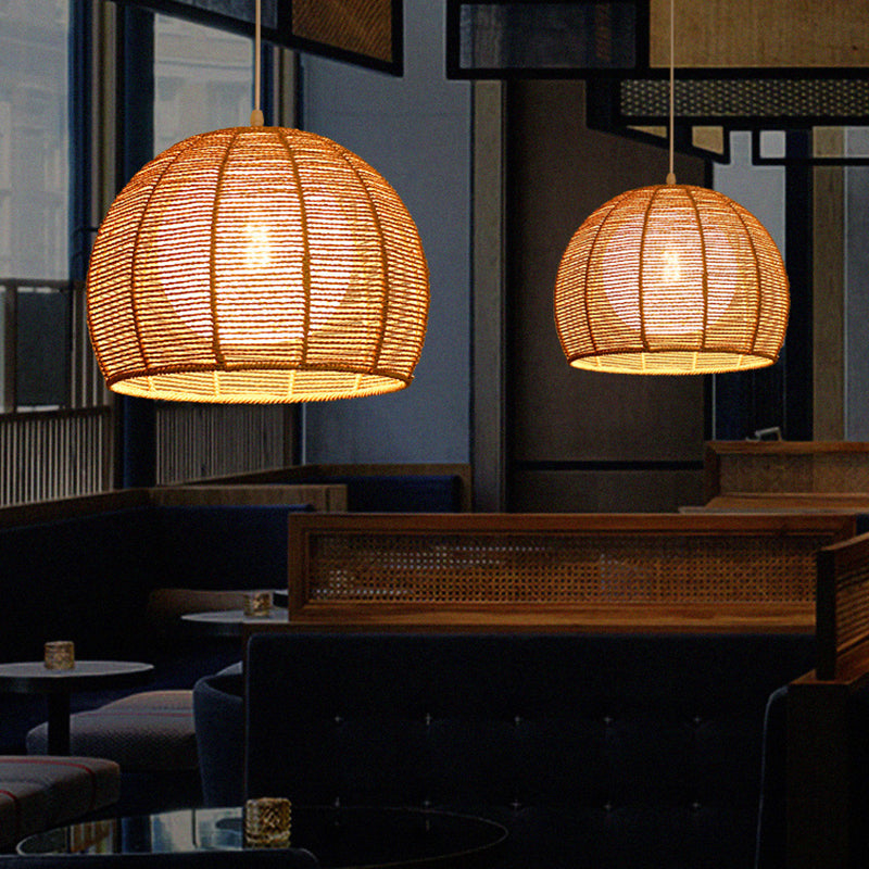 Handmade Hemp Rope Pendant Light For Restaurants