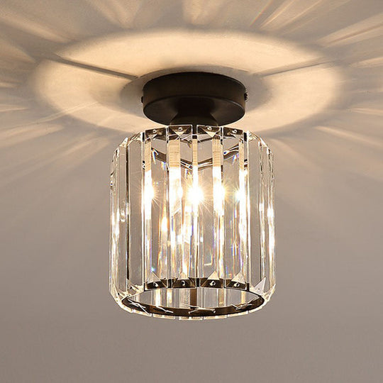 Prismatic Crystal Geometric Flush Mount Ceiling Light - Postmodern Style