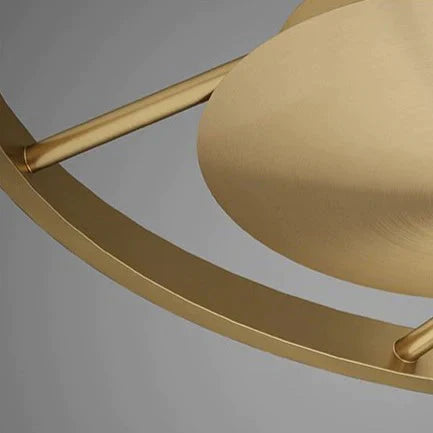 Plafonnier en cuivre de luxe nordique pour chambre à coucher et salon
