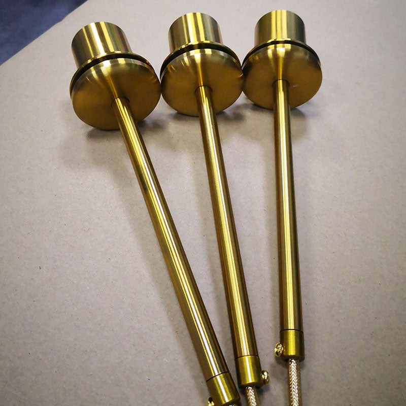 Modern Gold Diamond-Shaped Glass Pendant Ceiling Light with 3 Bulbs