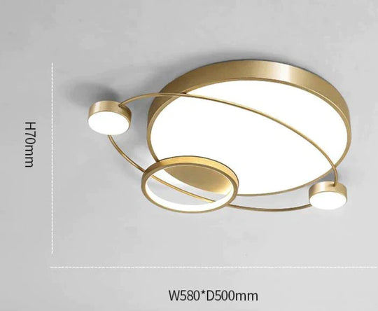 Lampe de chambre à coucher nordique Lampe de plafond Planet