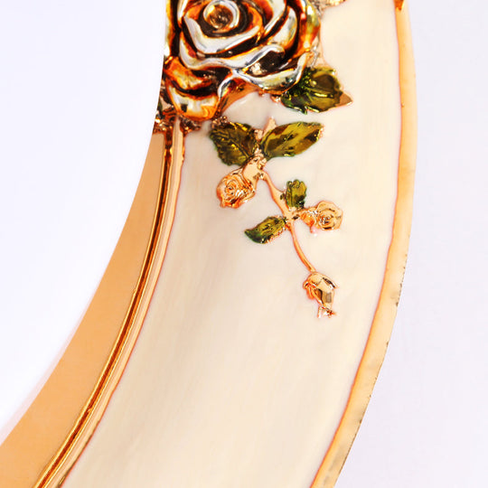 LED Flush Mount Ceiling Light - Traditional Grey/Red/Green with Round Resin Shade - Bedroom Lighting