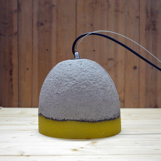 Nordic Cement Ceiling Pendant Light - Bell Shaped, Grey - Ideal for Dining Rooms - 1 Bulb Included