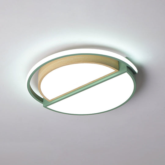 Round LED Flush Ceiling Light - Nordic Acrylic Mount for Bedroom