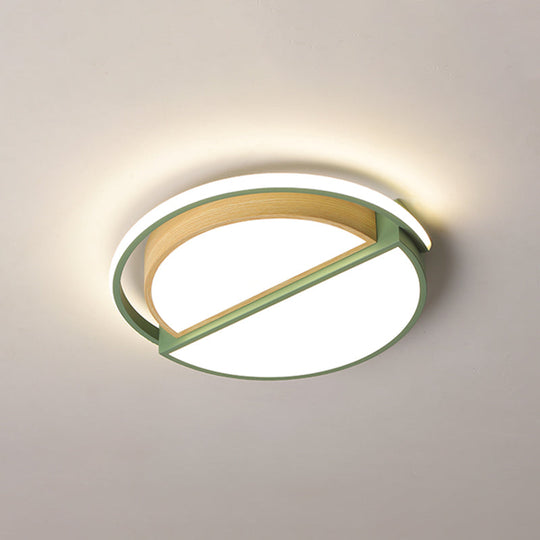 Round LED Flush Ceiling Light - Nordic Acrylic Mount for Bedroom