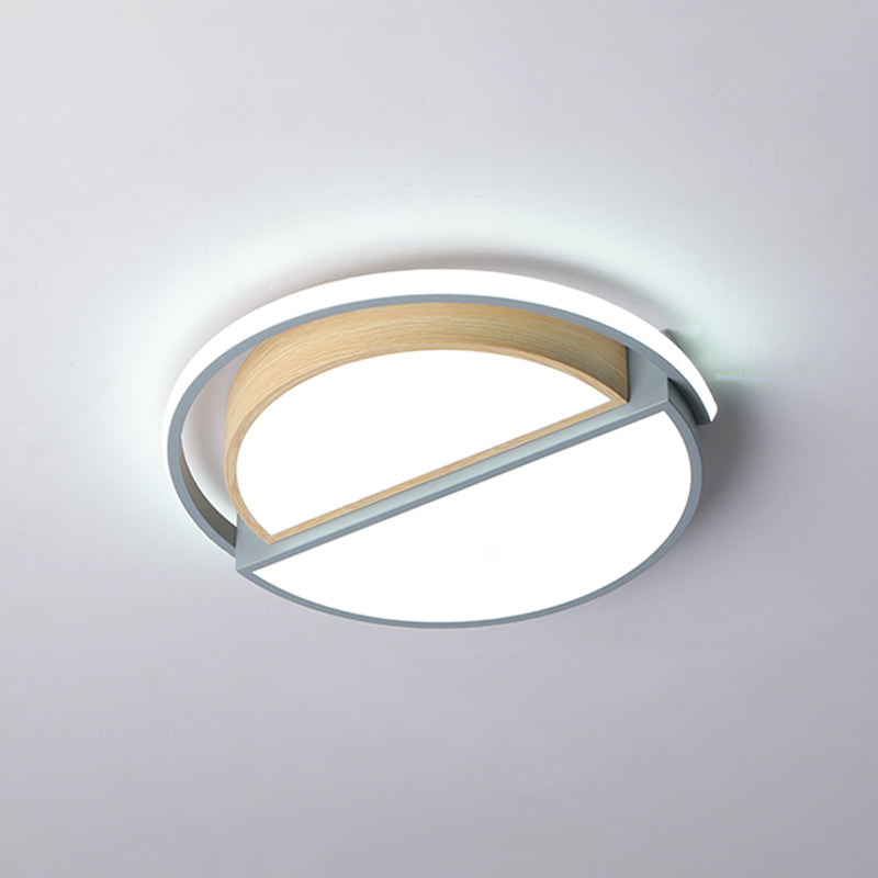 Round LED Flush Ceiling Light - Nordic Acrylic Mount for Bedroom