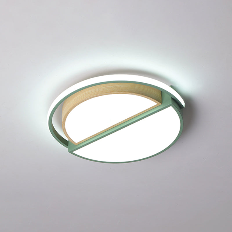 Round LED Flush Ceiling Light - Nordic Acrylic Mount for Bedroom