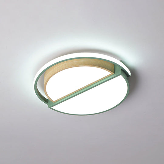 Round LED Flush Ceiling Light - Nordic Acrylic Mount for Bedroom