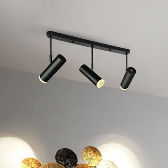 Modern LED Metal Tubular Spotlight Ceiling Light for Living Room