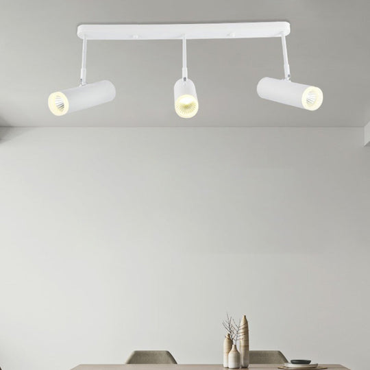 Modern LED Metal Tubular Spotlight Ceiling Light for Living Room