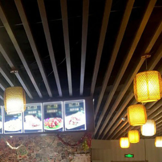 Rattan Cage Pendulum Light Rustic 1-Bulb Beige Ceiling Fixture For Restaurants