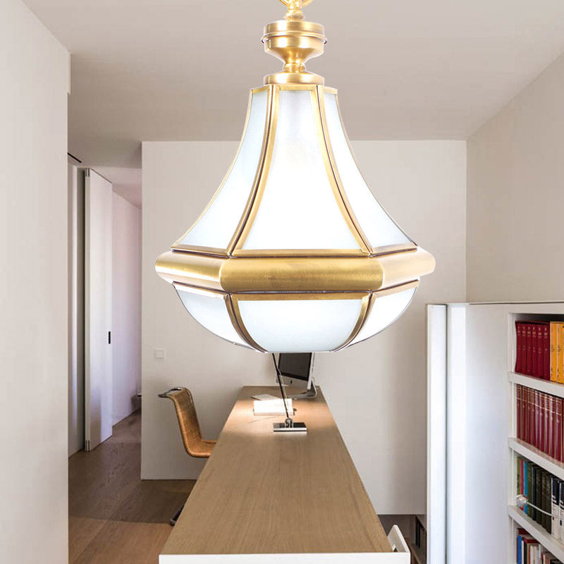 Modern Gourd Glass Pendant Light Fixture For Bedroom - Clear/Textured White/Cream 1 Bulb