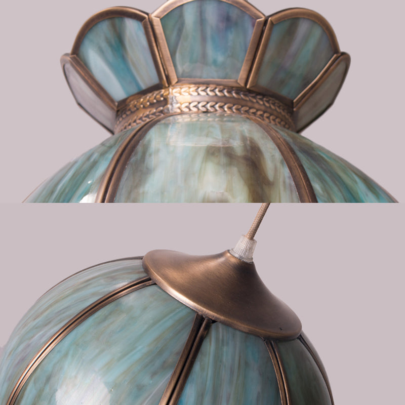 Traditionary Pewter Dome Pendant Light With 1 Bulb For Living Room - 9.5/10.5 Wide