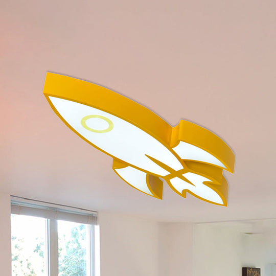 Contemporary Space themed Ceiling Light for Child's Bedroom - Acrylic Mount