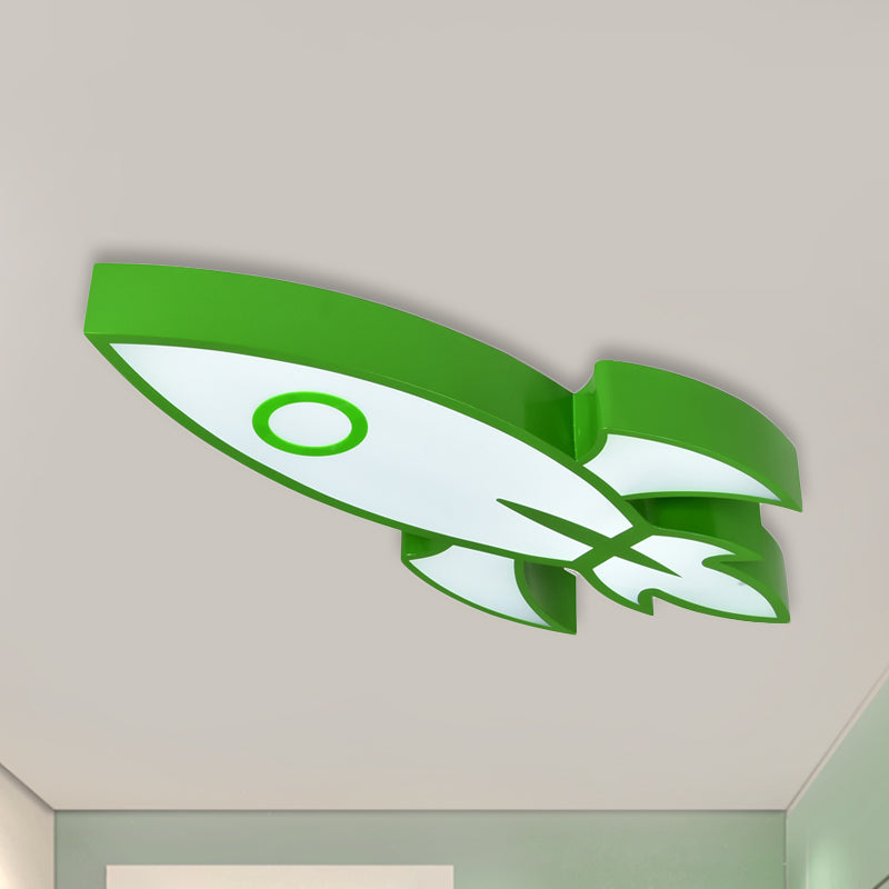 Contemporary Space themed Ceiling Light for Child's Bedroom - Acrylic Mount