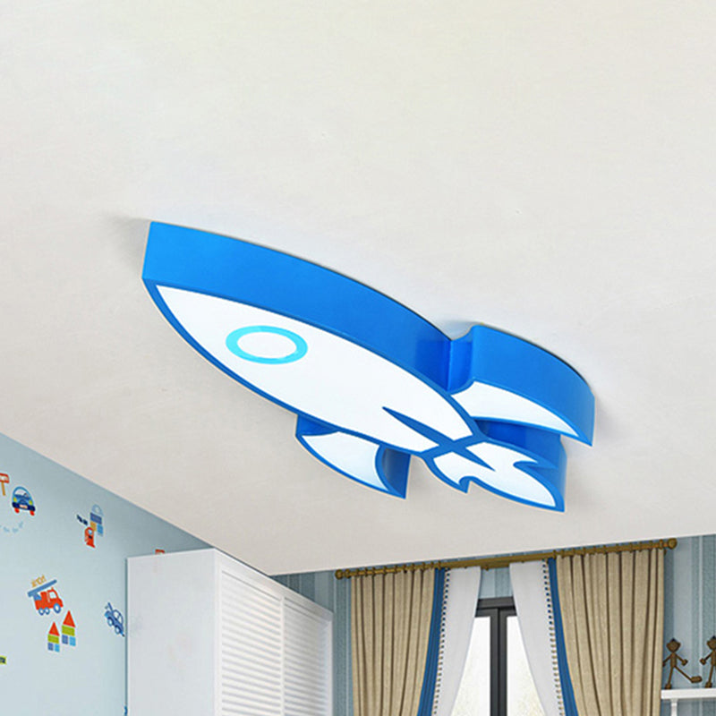 Contemporary Space themed Ceiling Light for Child's Bedroom - Acrylic Mount