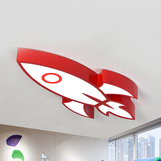 Contemporary Space themed Ceiling Light for Child's Bedroom - Acrylic Mount