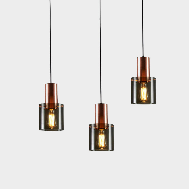 Postmodern Glass Pendant Lamp - Bottle Shaped Down Lighting 1-Light Ceiling Suspension