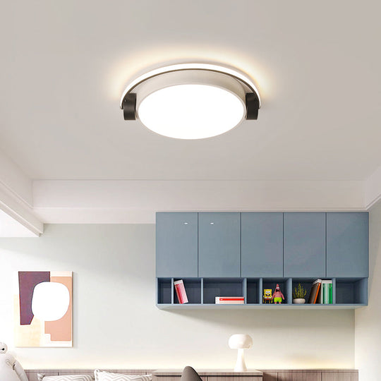 Nordic Acrylic Ceiling Lamp with Headphone Design for Dorm Room