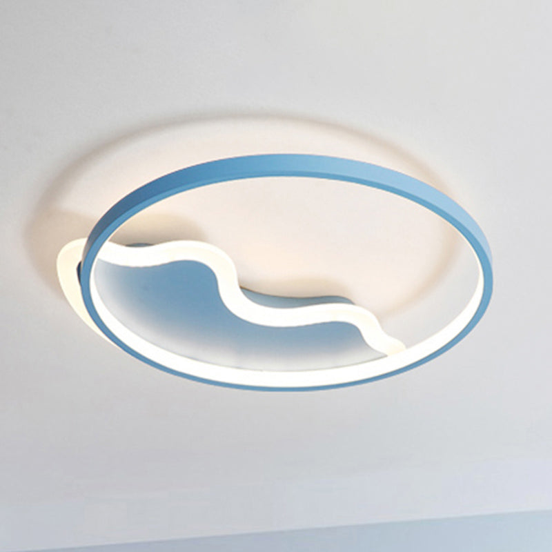 Nordic Style Flush Mount Acrylic Ceiling Light for Living Room and Foyer Décor