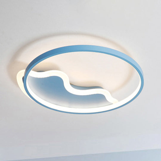 Nordic Style Flush Mount Acrylic Ceiling Light for Living Room and Foyer Décor